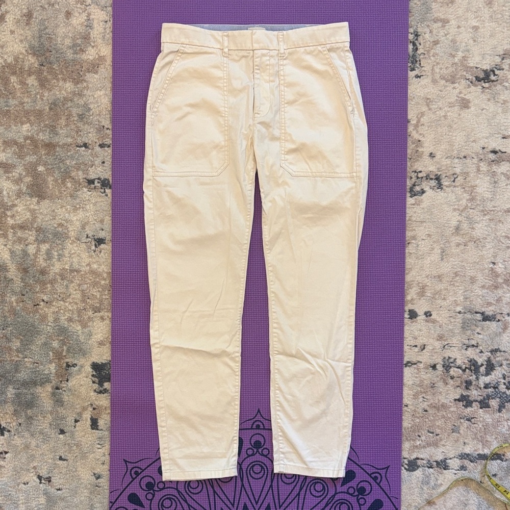 J. Crew Women’s Ivory Slim Boyfriend Chinos size 26